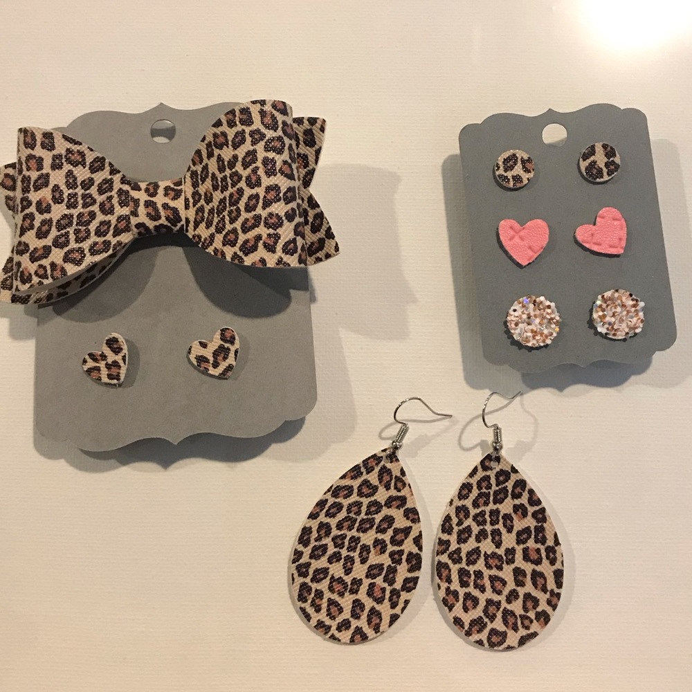 Mommy and me leopard set